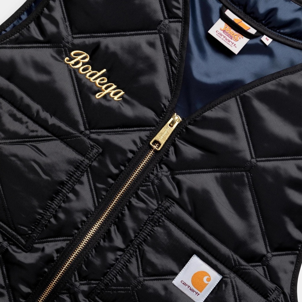 Bodega x Carhartt WIP Quilted Vest BLACK XL - 🍎 - Picture 8 of 10